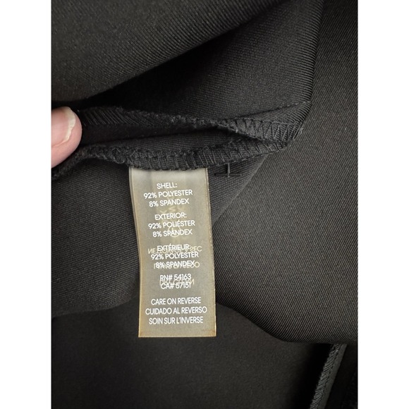 Calvin Klein Sleeveless Scuba Crepe A-Line Logo Zip Dress Size 10 Cocktail Party - Picture 8 of 13